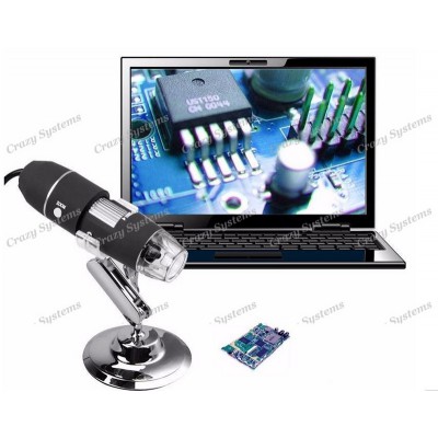 Electronic 2MP USB 8LED Digital Camera Microscope Endoscope Magnifier 50X~1600X
