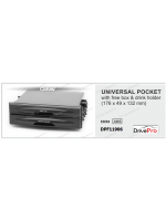 UNIVERSAL 1Din Radio Pocket with storage box, and cup holder - Fitting Kit