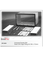 UNIVERSAL Double Din Fitting Cage (180 x 113 mm) - Fitting Kit