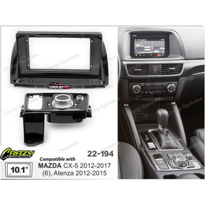 10.1" Radio MAZDA (6), Atenza 2012-2015; CX5 2012-2017 Compatible fitting kit