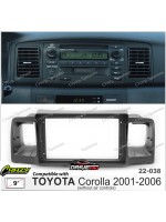 9" Radio / TOYOTA Corolla 2001-2006 Compatible Fitting Kit