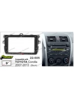 9" Radio / TOYOTA Corolla 2007-2013 Compatible Fitting Kit