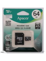 APACER 64GB microSDHC UHS-I Class10 with SD Adapter