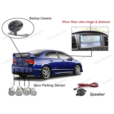 4 Rear Parking Guidance Sensor and Reverse Camera Kit *Colour matched*