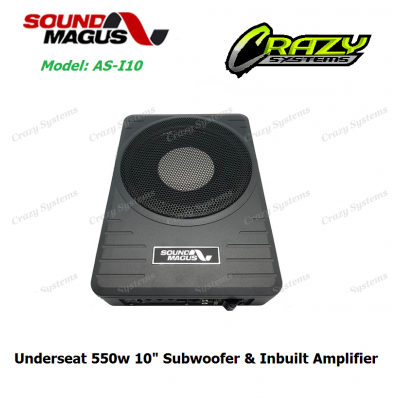 Sound Magus ASI-10 | Underseat 10" Subwoofer 600W (180W RMS) Power