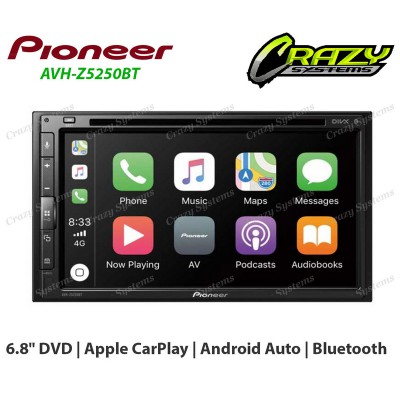 PIONEER AVH-Z5250BT | 6.8" DVD & Apple CarPlay & Android Auto & Bluetooth