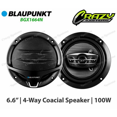 BLAUPUNKT BGX1664N | 6.6" 4-Way 100W Coaxial Speakers