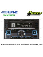 ALPINE CDE-W265EBT | Top of line 2-DIN CD Receiver with Advanced Bluetooth