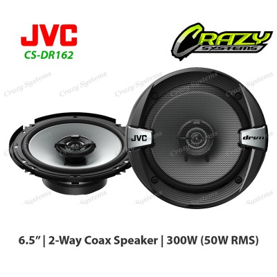 JVC CS-DR162 6.5" 300W (50W RMS) 2 Way Coaxial Car Speakers