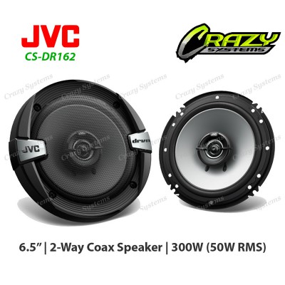 JVC CS-DR162 6.5" 300W (50W RMS) 2 Way Coaxial Car Speakers