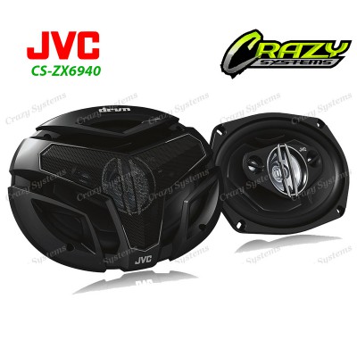 JVC CS-ZX6940 | 6x9" 550W 4 Ways Coaxial Car Speakers