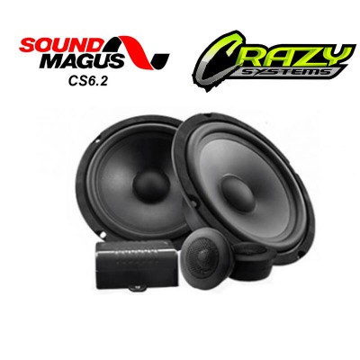 Sound Magus CS6.2 | 6.5" 140W (55W RMS) 2 Way Component Car Speakers (pair)