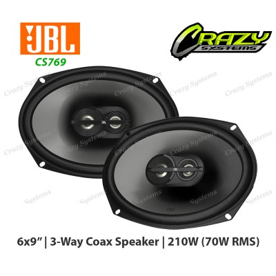 JBL CS769 | 6x9" 3-Way Coaxial Speakers 210W (70W RMS)