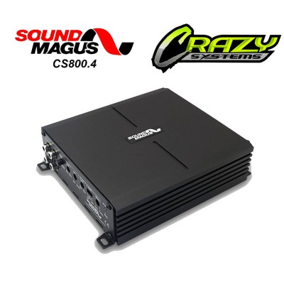 Sound Magus CS800.4 | 720W RMS Champion Series 4/3/2 Class D Amplifier