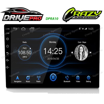 DrivePro 10.1" Pad | Android 10.0, AM/FM, Navigation, Bluetooth, USB, Car Stereo