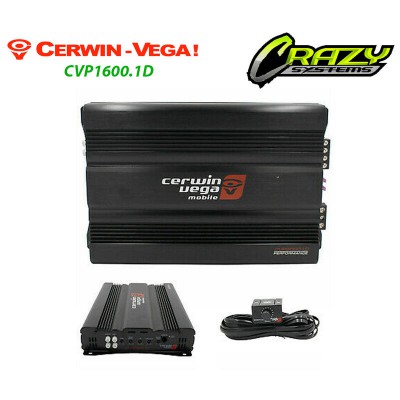 Cerwin Vega CVP1600.1D | 1600W Mono Channel Class D Car Amplifier