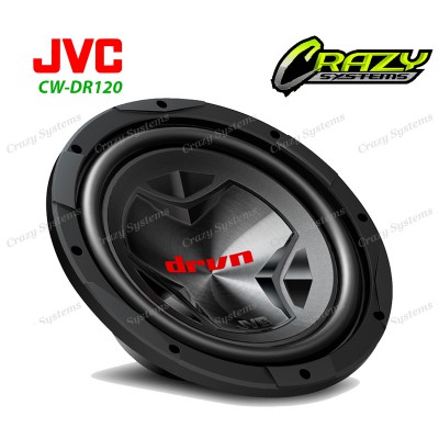 JVC CW-DR120 | 12” 1800W (300W RMS) 4Ohm Single Voice Coil Car Subwoofer
