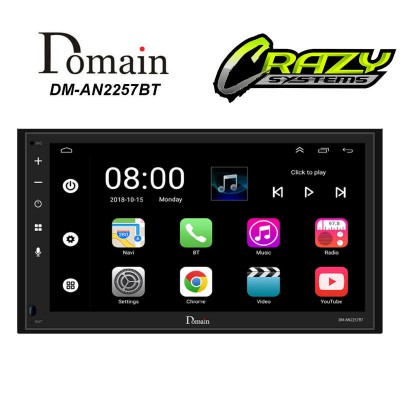 Domain DM-AN2257BT | 6.75" Android 10 OS Multimedia Receiver with BT, GPS, Wifi