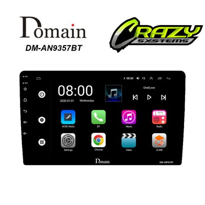 Domain DM-AN9357BT | 9" Android 10 OS Multimedia Receiver with BT, GPS, Wifi