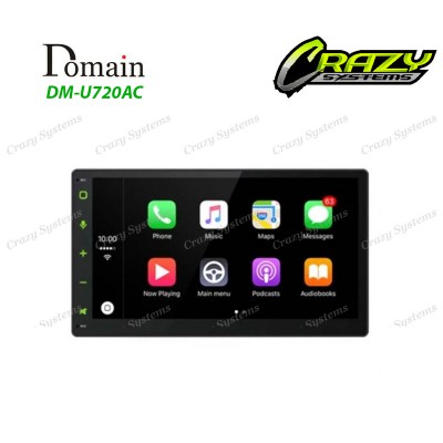 Domain DM-U720AC | 6.75" Wireless Apple CarPlay & Wireless Android Auto Radio