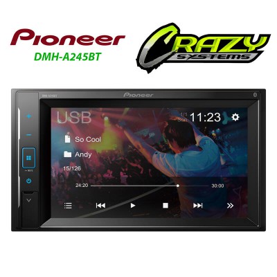 PIONEER DMH-A245BT | 6.2" Bluetooth / Aux / USB / WebLink Mirroring / 3 Preouts