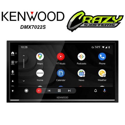 Kenwood DMX7022S | 6.8" Apple CarPlay & Android Auto, Bluetooth, USB, Mirroring