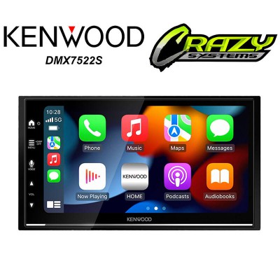 Kenwood DMX7522S | 7" Wireless Android Auto, Apple CarPlay, iDataLink Ready