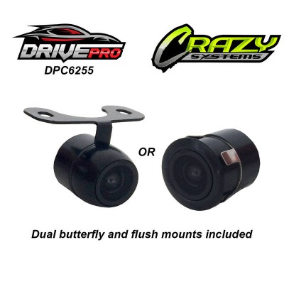 DrivePro DPC6255 | Universal Butterfly Or Flush Mount HD Reverse / Front Camera