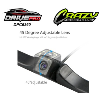 DrivePro DPC6260 | Universal Number Plate Mount Wide Angle HD Reverse Camera
