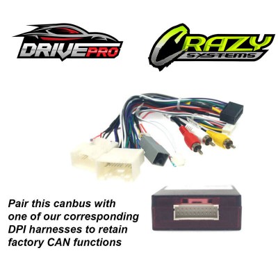 Canbus decoder for Mitsubishi Lancer / P.Inspira with Rockford Amplifier 10-18