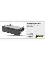 Universal 1din radio pocket with cover
