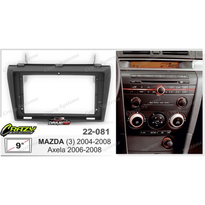 9" Radio / MAZDA (3) 2004-2008; Axela 2006-2008 Fitting Kit