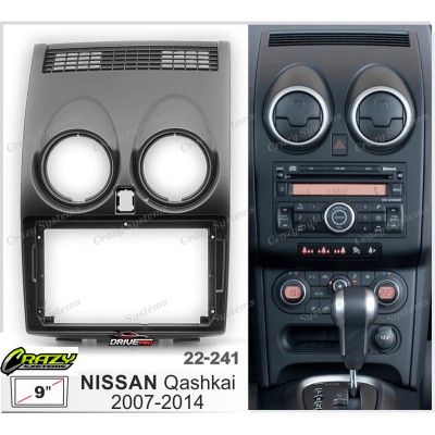 9" Radio / NISSAN Qashqai / Dualis 2007-2014 Compatible Fitting Kit
