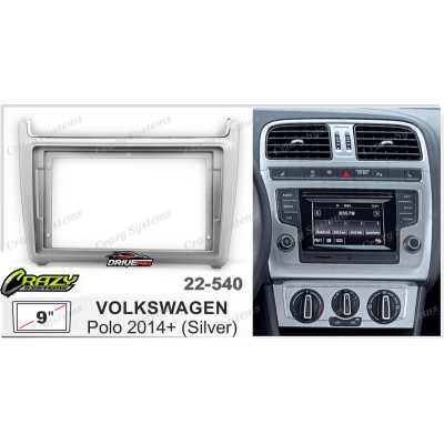 9" Radio / VOLKSWAGEN Polo 2014+ Fitting Kit