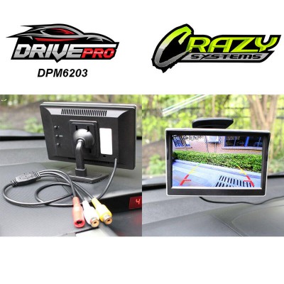 DrivePro DPM6203 - 5" Universal Dash Mount Rear View Monitor