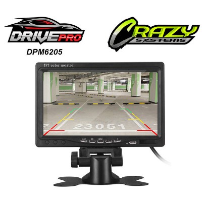DrivePro DPM6205 - 7" Universal Dash Mount Rear View Monitor