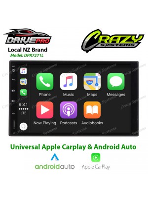 DrivePro DPR7271L | 7" Apple CarPlay, Android Auto, Bluetooth, USB, AM/FM Radio