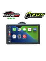 DrivePro 7" Portable Wireless Apple Carplay, Android Auto, Camera Multimedia