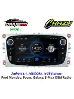 FORD Focus, Mondeo, Smax | 7" Touchscreen, Android 8.1 Octa-Core OEM Radio