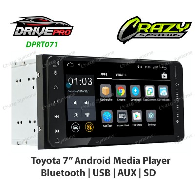 DrivePro DPRT071 | 7" Android 9, GPS, BT, USB, compatible with Toyota 200x100mm