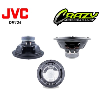 JVC CW-DR124 | 12" 1800W (350w RMS) Single Voice Coil Subwoofer