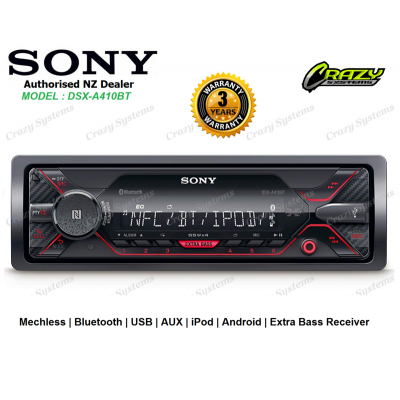 SONY DSX-A410BT Mechless Bluetooth USB AUX Stereo