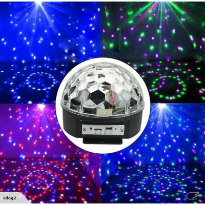 Disco LED Light with speaker and built in USB and SD slot for Mp3 music
