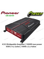 Pioneer GM-A6704 | 1000W 4-Channel Bridgeable Car Amplifier with Bass Boost
