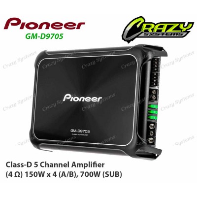 PIONEER GM-D9705 | Class D Powerful 5-Channel Amplifier (2000W)