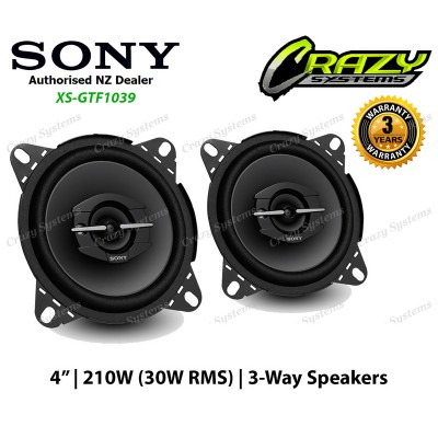 Sony XS-GTF1039 | 4" 210W (30W RMS) 3 Way Coaxial Car Speakers