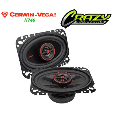 Cerwin Vega H746 | 4x6" 275W (30W RMS) 2 Way Coaxial Car Speakers