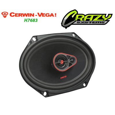 Cerwin Vega H7683 | 6x8" 360W (55W RMS) 3 Way Coaxial Car Speakers