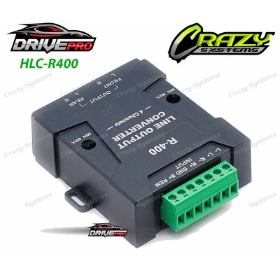 DrivePro R400 | 4 Channel High to Low RCA Level Converter
