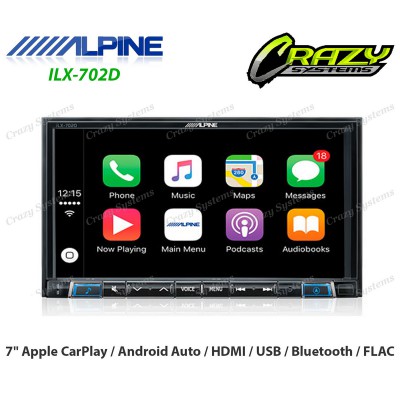ALPINE ILX-702D | 7"Apple CarPlay / Android Auto / HDMI / USB / Bluetooth / FLAC